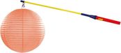 Sans marque Support de lampion 50 cm - avec lampion - pêche orangé - D25 cm - Saint-Martin
