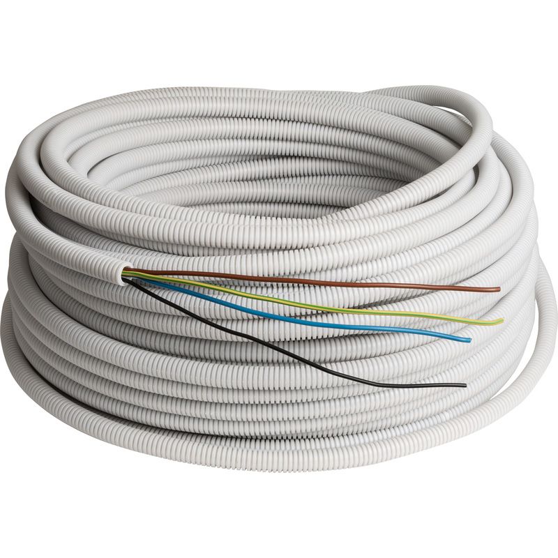 Precaflex Voorbedrade flexbuis 16mm² 3x2,5+1x1,5mm² 25m