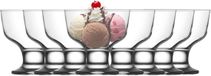 LAV coupes à glace/dessert - sur pied - set de 8 pièces - verre - 285 ml