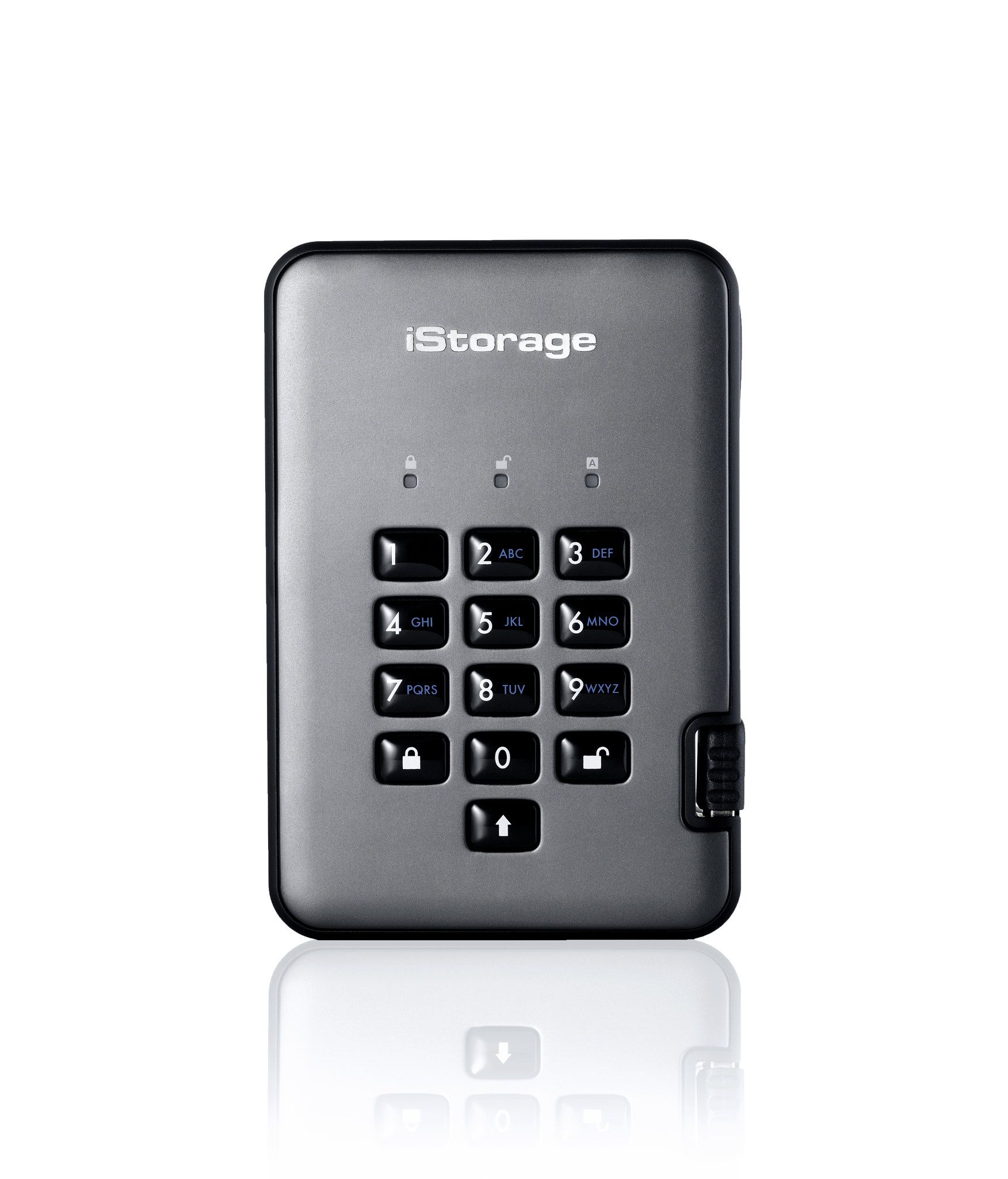 iStorage DiskAshur Pro2 - Externe SSD - 8000 GB - Grijs