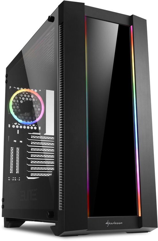 Sharkoon Elite Shark CA200G Midi Tower Zwart