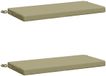 vidaXL - Coussin de banc - SOEST - 2 - pièce - 100% - Polyester - Vert clair - 60 - x - 40 - x - 5 - cm