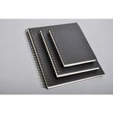Clairefontaine 96662C Schetsboek met Spiraal - 100 Vellen - Zwarte Kaft - 220 x 241 mm