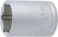 Unior Dopsleutel 1/4 188/2 6p 8mm Grijs
