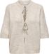 Only Vest Onlsimoni 2/4 Bow Cardigan Knt Noos 15368990 Pumice Stone/melange Dames Maat - S