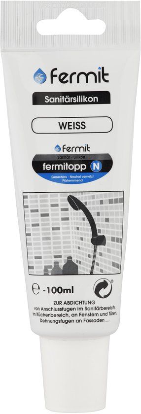 Cornat KIRCHHOFF FERMIT Sanitair-Silicone, wit, 100 ml