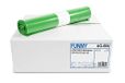 Funny LDPE-Regenerat vuilniszakken, groen, gerold, 120 l, type 60, per stuk verpakt (1 x 250 stuks)