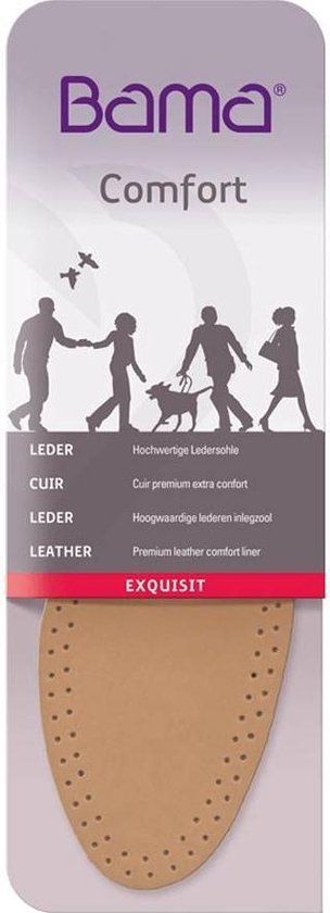 BAMA Exquisit Kids Lederen Inlegzool Maat 35 - Unisex - 1 paar