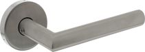 Intersteel Deurkruk Jura op ronde massieve rozet ø53x10 mm rvs geborsteld achterdeurbeslag