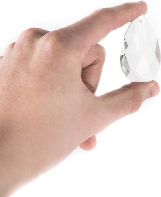 Regenboogkristal druppelvorm AAA kwaliteit - 2.9x5 cm (3 stuks) - S