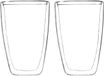 HI Dubbelwandige koffie / theeglazen - 4x stuks - 400 ml - transparant - Koffie/thee - bekers en glazen