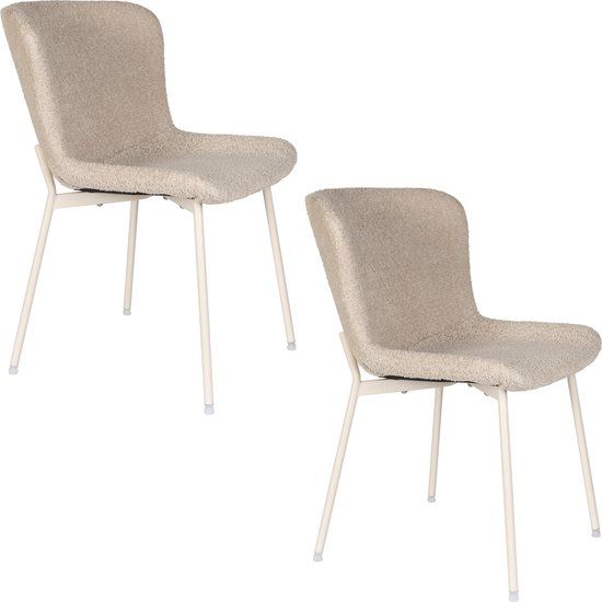 Housecraft Living Marion Eetkamerstoelen Off-White - Set van 2