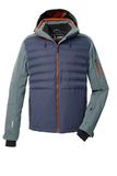 killtec KSW 72 MN SKI JCKT heren Hybride jack/gewatteerd jack met afritsbare capuchon en sneeuwvanger