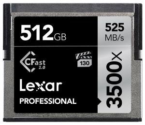 Lexar 2.0 CFast 2.0 Professional 3500x 512GB