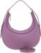 Coccinelle Leren handtas schoudertas Whisper Grained Leather Mini Bag Jellyfish paars
