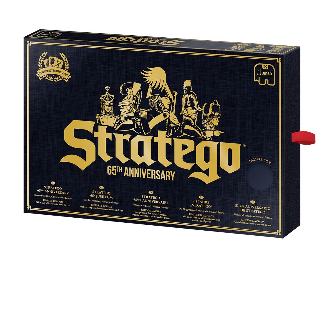 Jumbo Stratego 65th Anniversary Edition - Board Game - Strategy Game - 2-4 Players - Ages 8+