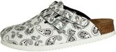 Birkenstock Kay SL Dames Sabots Paisley Black/White Narrow-fit