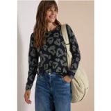 cecil Trui met ronde hals en luipaardprint
