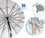 Strandparasol Ø 180 tot 240 cm mandala-design SPF 50+ grijs/wit zonneklep 240 cm