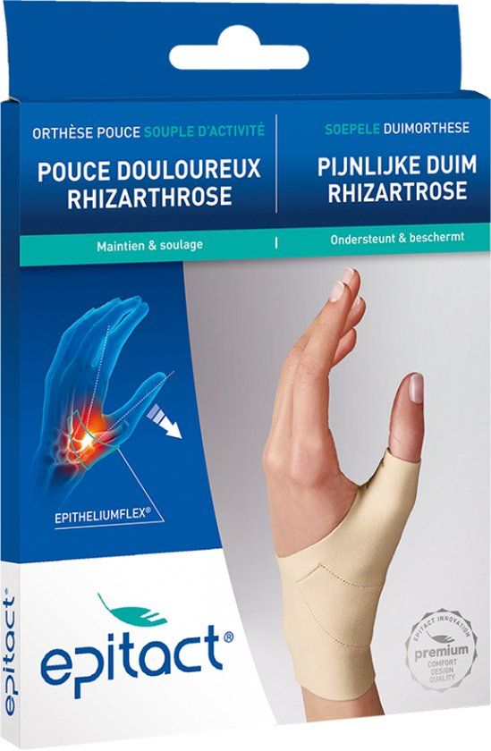 Epitact Soepele Corrigerende Orthese voor Overdag - L - Links - Huidskleur