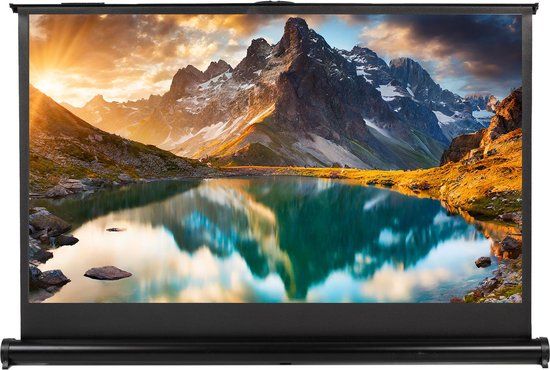 Maclean - MC-962 Draagbaar projectiescherm - 40", 16:9 - Wit