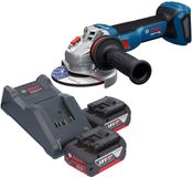 Bosch Professional Bosch GWS 18V-11 Professional accu haakse slijper 18 V 125 mm + 2x accu 4,0 Ah + oplader