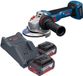Bosch Professional Bosch GWS 18V-11 Professional accu haakse slijper 18 V 125 mm + 2x accu 4,0 Ah + oplader