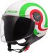 LS2 OF558 Sphere Lux II Urby Jethelm Wit Groen Rood Maat XS