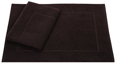 Betz Set van 2 badmatten - 50 x 70 cm - Donkerbruin