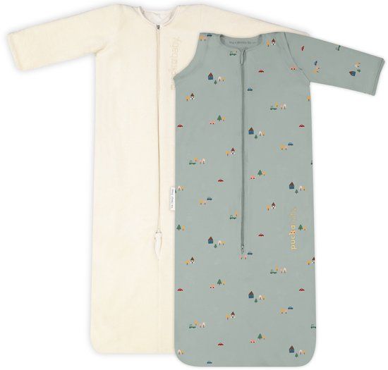 Puckababy Bag 4 Seasons slaapzak baby (6m-2.5j) - Tiny Village - TOG 0.25-2.0 - 4 seizoenen