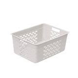 BranQ - Home essential Universele multifunctionele opbergmand in katoenen design, BPA-vrij kunststof, maat M - 6 liter, 1 st. crème