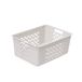 BranQ - Home essential Universele multifunctionele opbergmand in katoenen design, BPA-vrij kunststof, maat M - 6 liter, 1 st. crème
