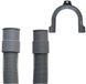 Boni-Shop® Tuyau d'évacuation Lave-linge & Lave-vaisselle 3/4 pouce, 1,5 mètre, Gris