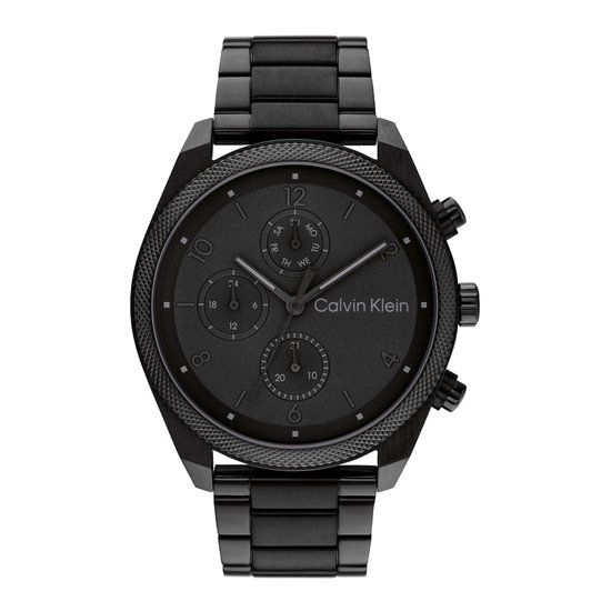 Calvin Klein CK25200359 Heren Horloge - Zwart - Stalen Band - 44mm