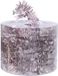 Decoris kerstslinger - 2x st- met sterren - lichtroze - lametta - 700 cm