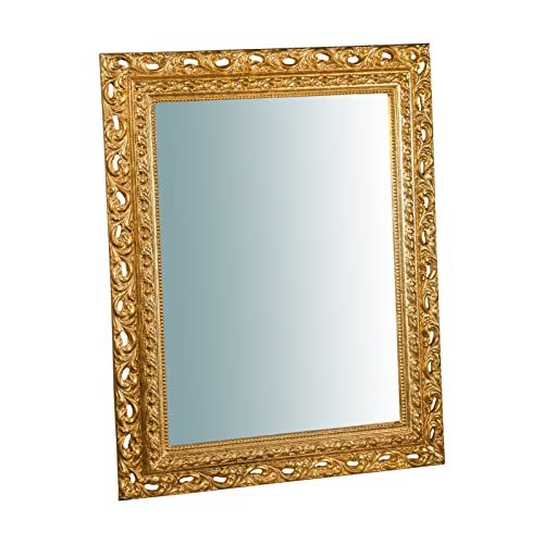 Biscottini vintage spiegel, 92 x 72 cm, wandspiegel voor badkamer en slaapkamer, ingangsspiegel