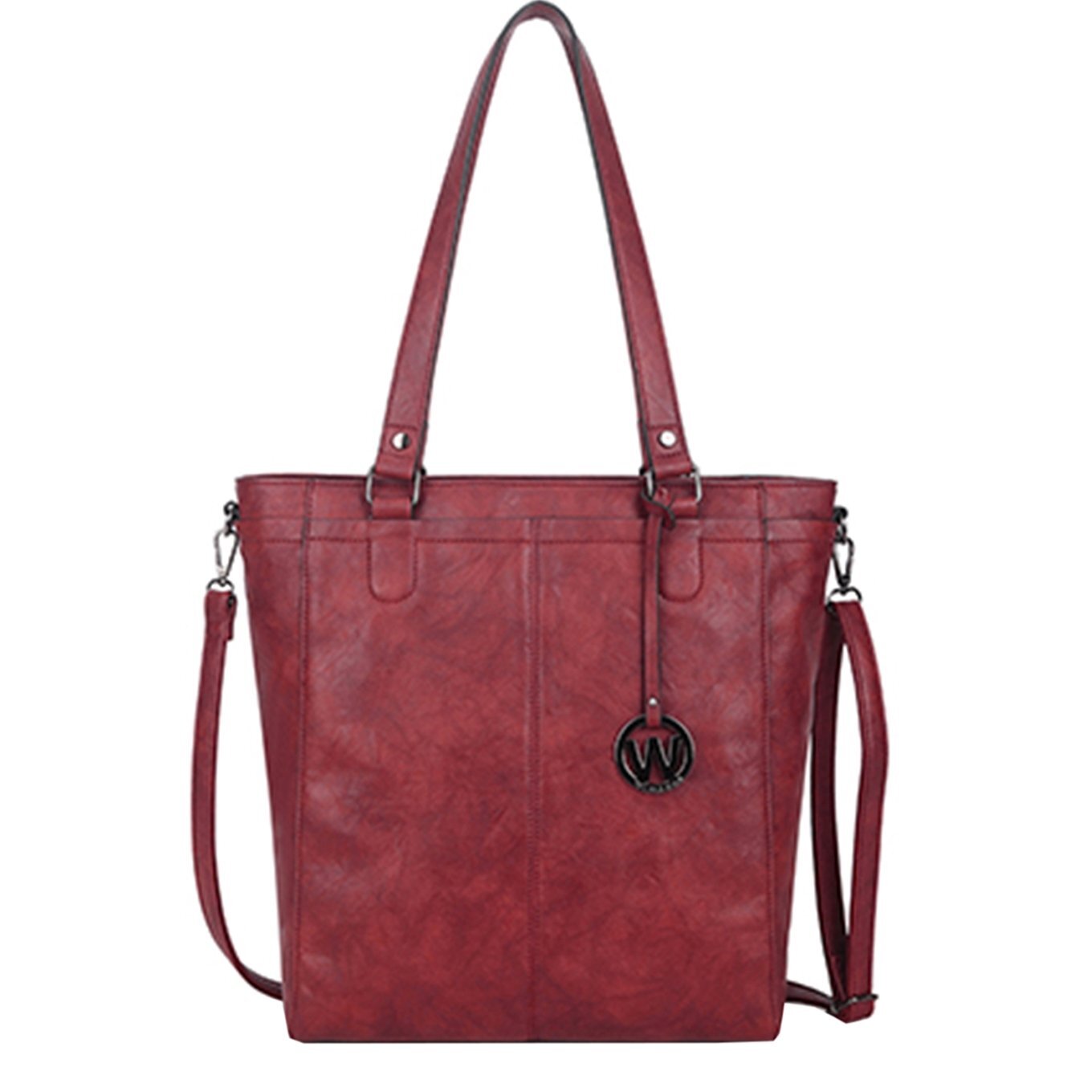 Wimona Fatma 4090 Shopper / Schoudertas / Laptoptas - 13 inch - Bordeaux Rood