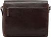 JOST Leren Business tas Laptoptas met laptopvak Lund Crossbody Bag Brown Donkerbruin
