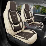 Bremer Sitzbezüge GmbH Autostoelhoezen voor Lada Kalina Bj 2005-18 – Stoelhoezen voor bestuurder en passagier in Beige/Bruin