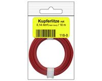 Donau Elektronik 118-0SB Koperen Schakelaar 10m rood in SB, Meerkleurig, 10 m