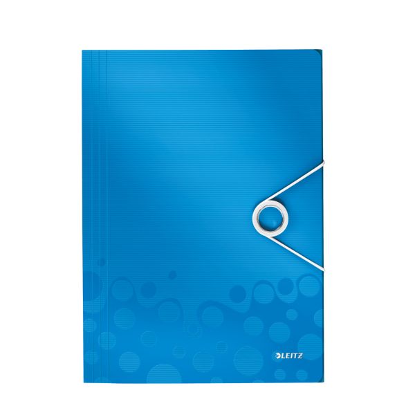 Leitz WOW 3-klepsmap - blauw/metallic