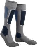 FALKE SK6 Pro Heren Skisokken Wol Lyocell Grijs Maat 44-45