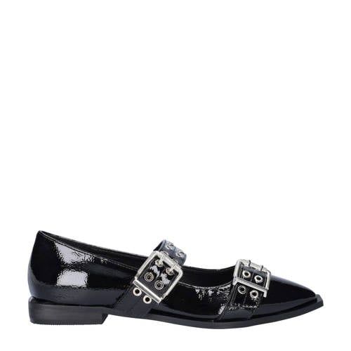 Nelson lak loafers zwart