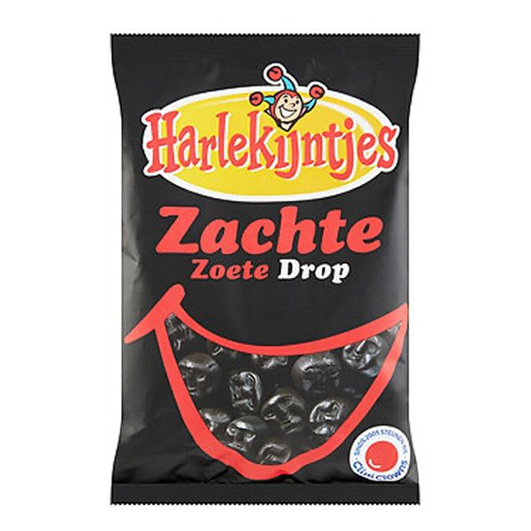 Harlekijntjes Harlekijndrop Zachte Zoete drop 300 gram (per zak)