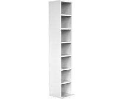 VDD - White Wall Cabinet with 7 Shelves - MDF - 21x21x115 cm - 8720289502973
