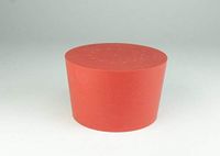 Duits en Neumann Duitse & Neumann rubberen stop, rood, 65 mm diameter, 45 mm hoogte