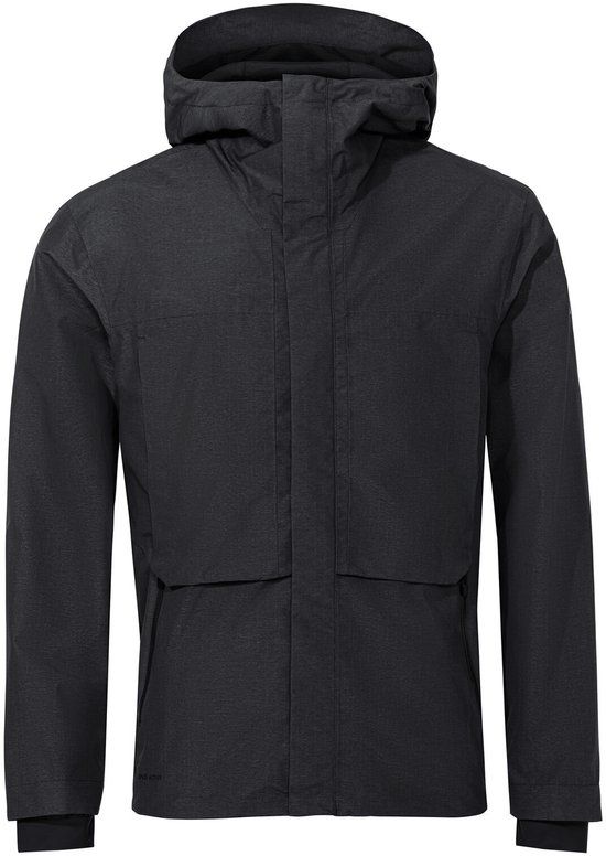 VAUDE Men's Comyou Pro Rain Jacket - Black - Size L - Windproof & Waterproof