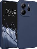 kwmobile metallic telefoonhoesje van TPU - geschikt voor Xiaomi Redmi Note 14 4G - Flexible case voor smartphone - In metallic blauw