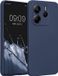 kwmobile metallic telefoonhoesje van TPU - geschikt voor Xiaomi Redmi Note 14 4G - Flexible case voor smartphone - In metallic blauw
