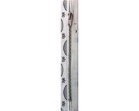 Opti Prym Ritssluiting Metaal 4mm Zilver (niet deelbaar) Wit #009 18 cm